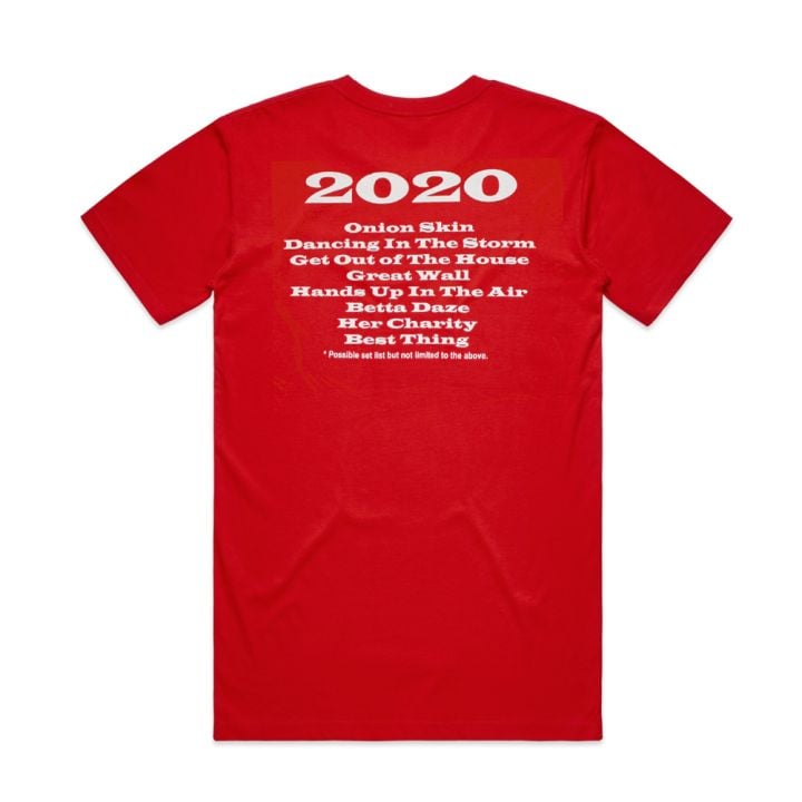 Crazy Times 2020 Red Tshirt w/dateback