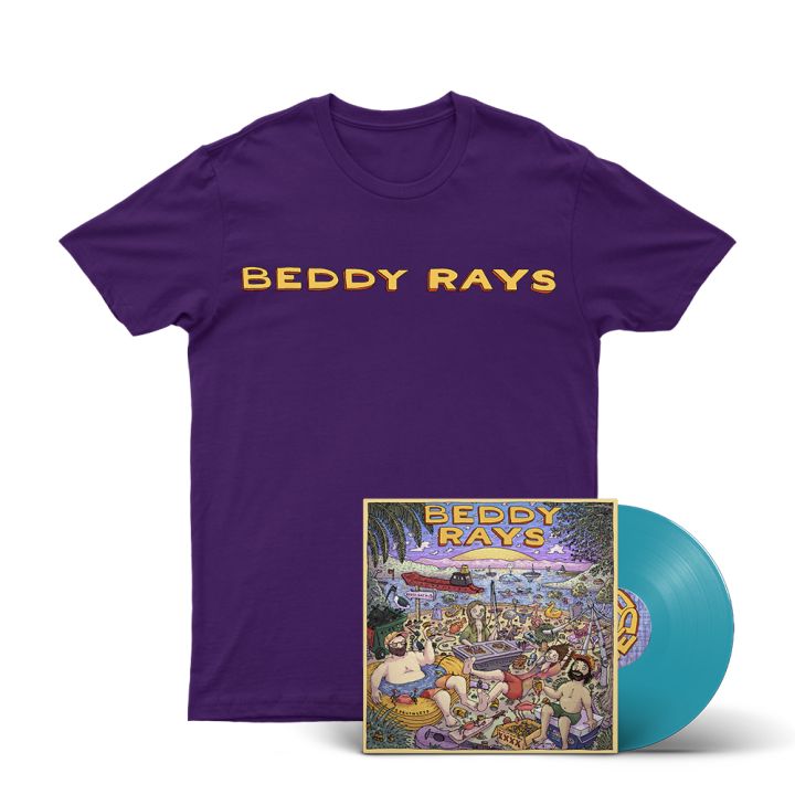 Limited Edition Translucent Blue Vinyl + Beddy Album Tee Bundle