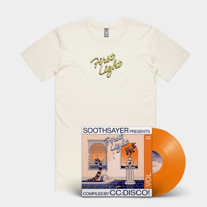 ‘FIRST LIGHT’ VOL. II COMPILED BY CC:DISCO! VINYL, TEE AND STICKER BUNDLE
