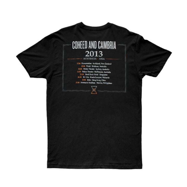 Afterman Black Tshirt Australian Tour 2013