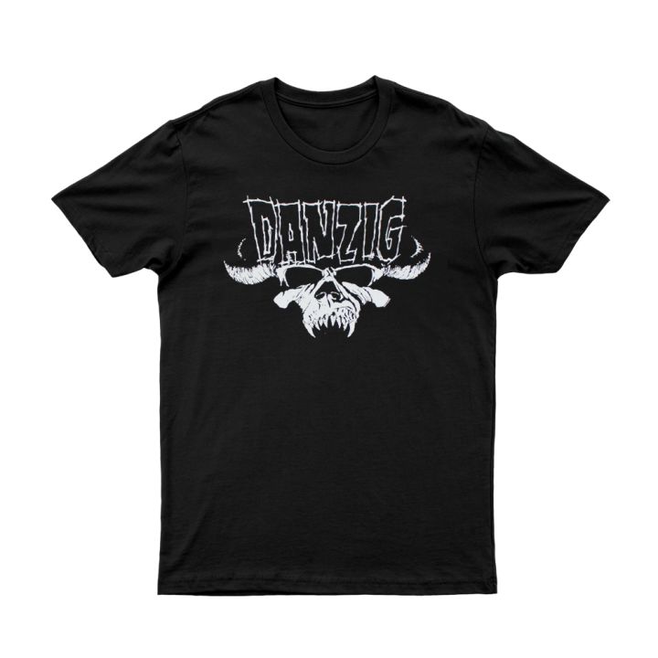 Skull &amp; Logo Black Tshirt