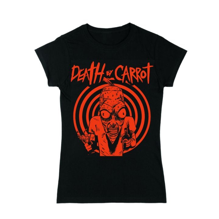 Party Carrot Female Black Tee