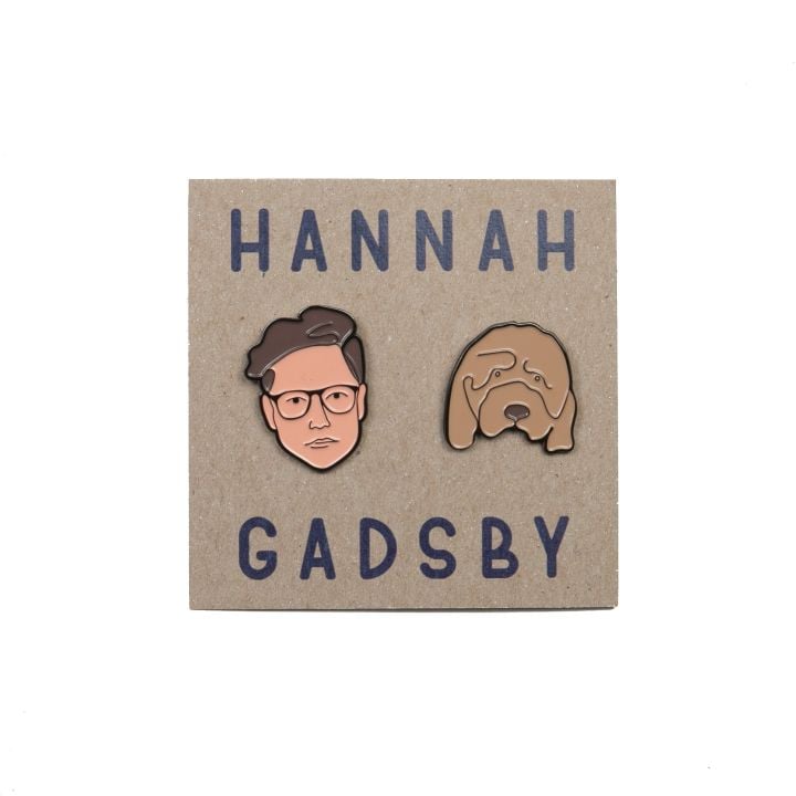 Hannah Gadbsy Face Enamel Pins