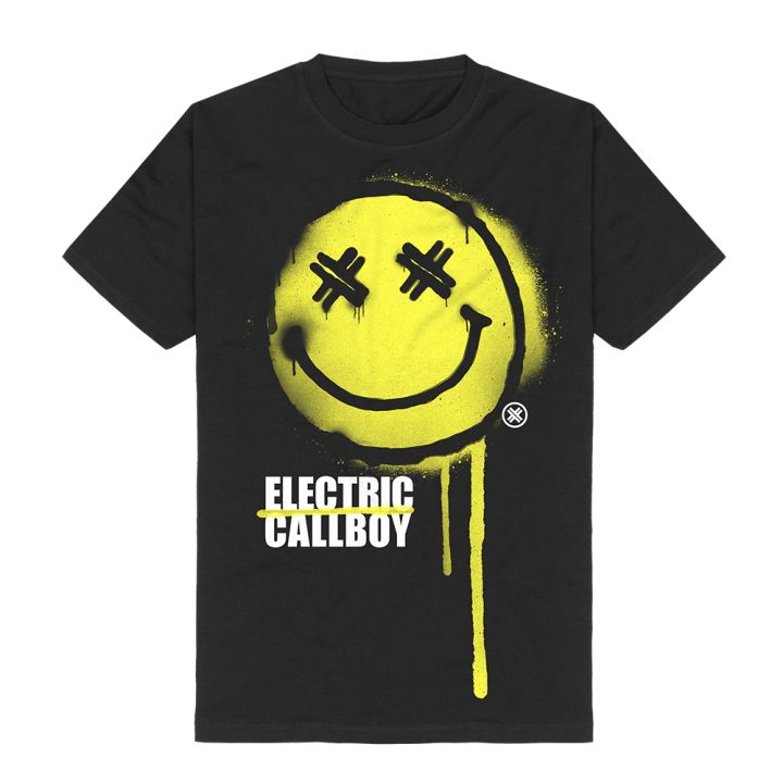 Electric Callboy Spray Smile Tshirt Black