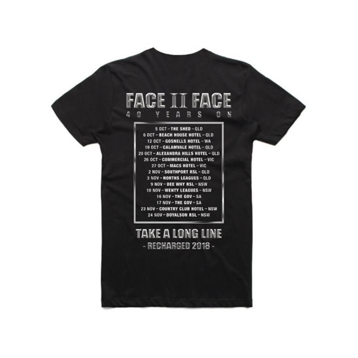 Face To Face/Take A Long Line Recharged Tour Black Tshirt
