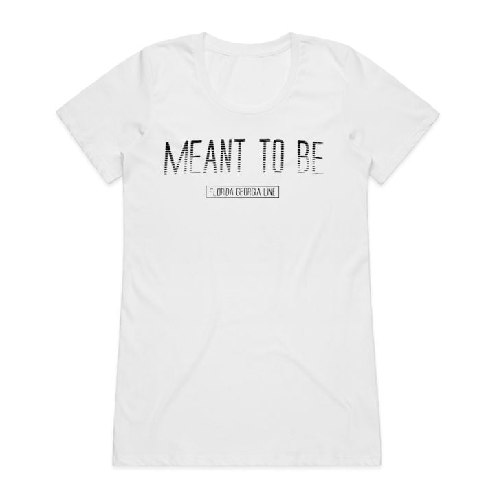 Meant To Be White Womens Tshirt