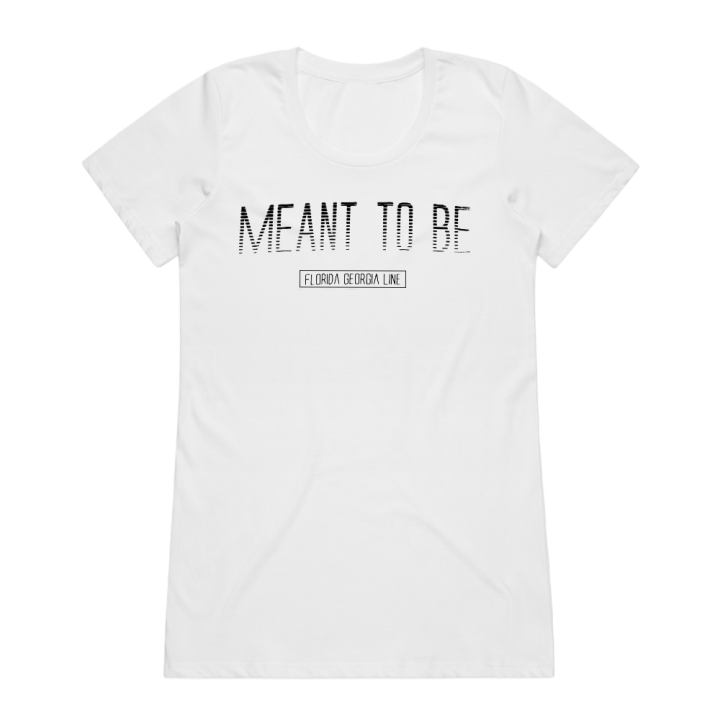 Meant To Be White Womens Tshirt