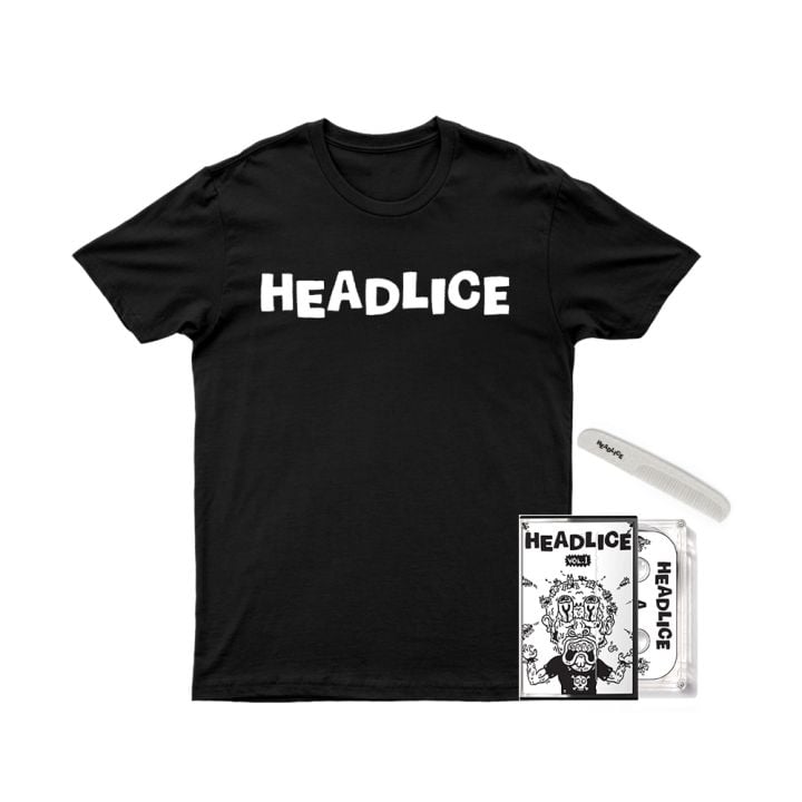 Headlice Black Tshirt/Vol 1 Cassette/Comb