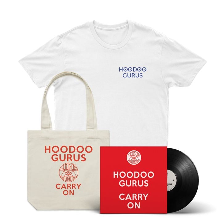 MAYAN WHITE TSHIRT/ CARRY ON 7&quot; VINYL/CARRY ON CREAM TOTE