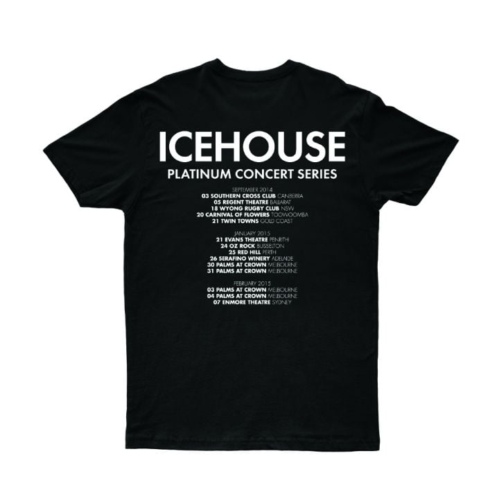 Platinum Tour Black Tshirt (Cube) With dates