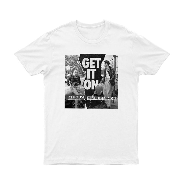 Get It On - Icehouse X Simple Minds - White Unisex Tshirt