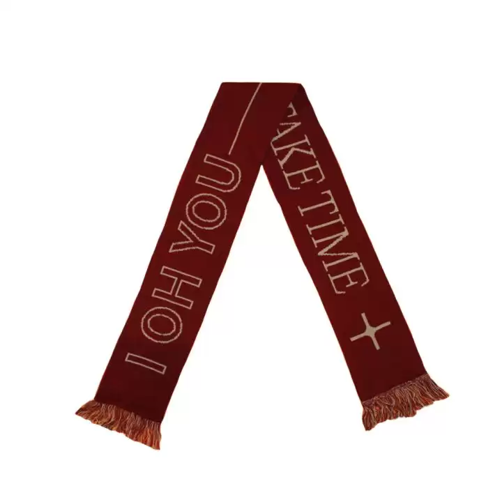 I OH YOU / GOOD THINGS TAKE TIME SCARF (BURGUNDY)