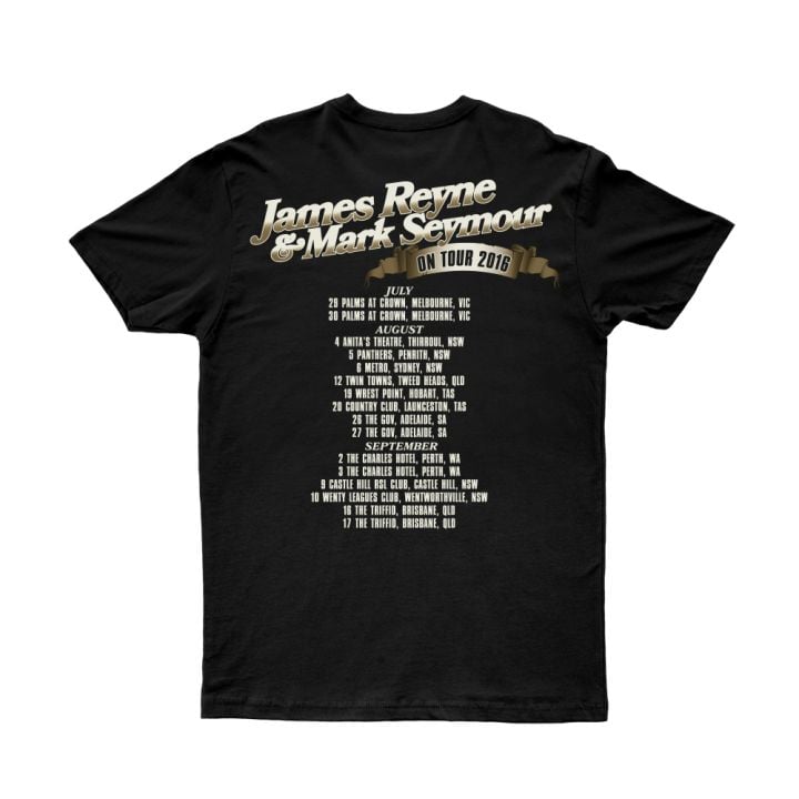 James Reyne/Mark Seymour Caravan Black Tour 2016 Tshirt