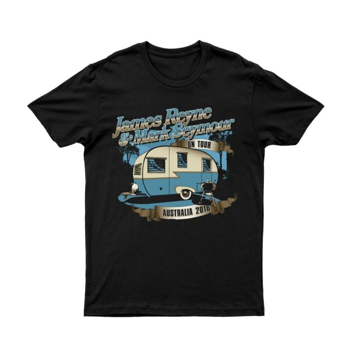 James Reyne/Mark Seymour Caravan Black Tour 2016 Tshirt