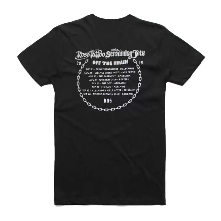 Off The Chain Event Shirt Tour 2019 Black Tshirt (Tatts/Jets)