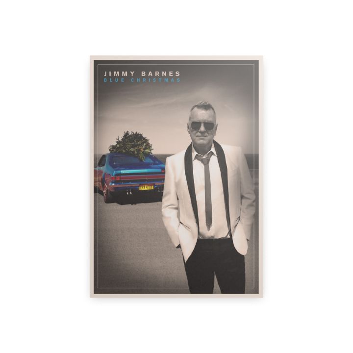 Blue Christmas Sepia A3 Print - SIGNED (2023)