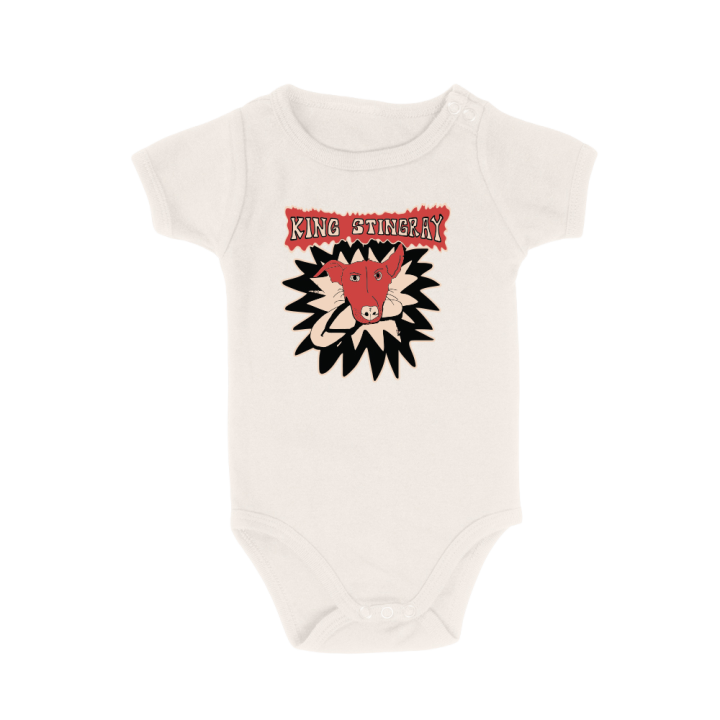 Dog With Thong Natural Infant Romper