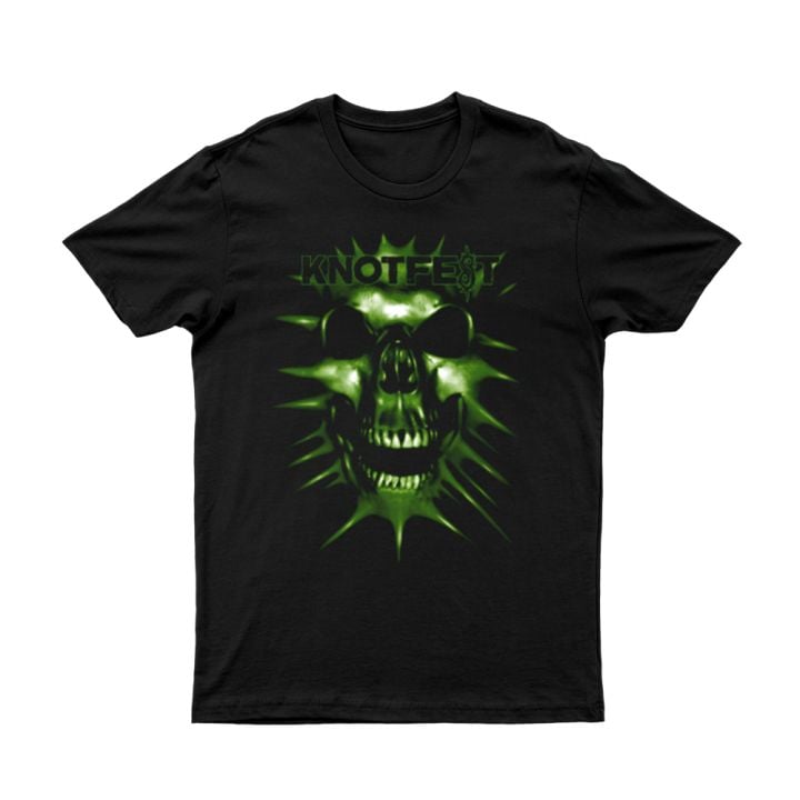 Knotfest Finland Green Skull T-Shirt