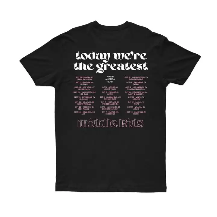 USA TOUR - BLACK T SHIRT