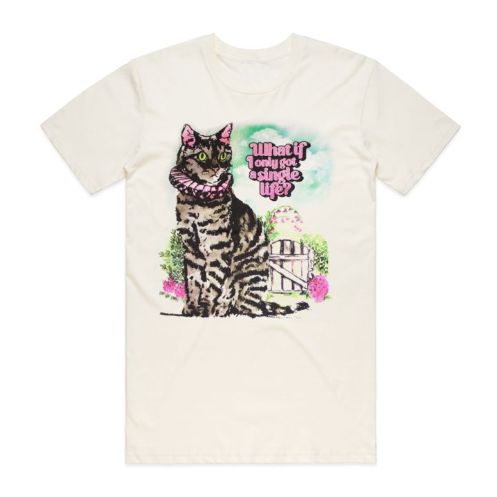 Cat Natural Tshirt W/DATEBACK
