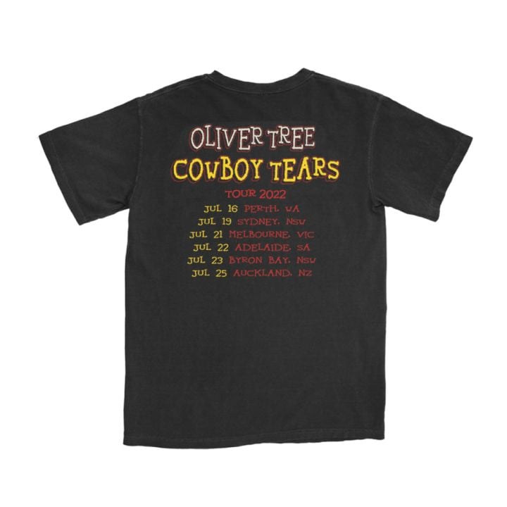 COWBOY TEARS BLACK TSHIRT