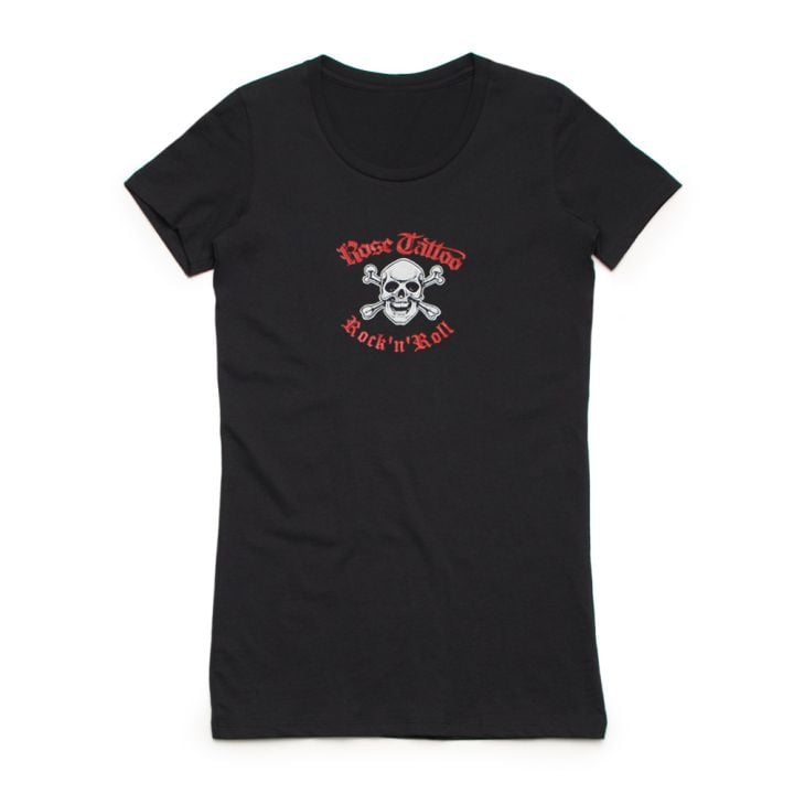 Skull/Crossbones Ladies Black Tshirt (Limited)