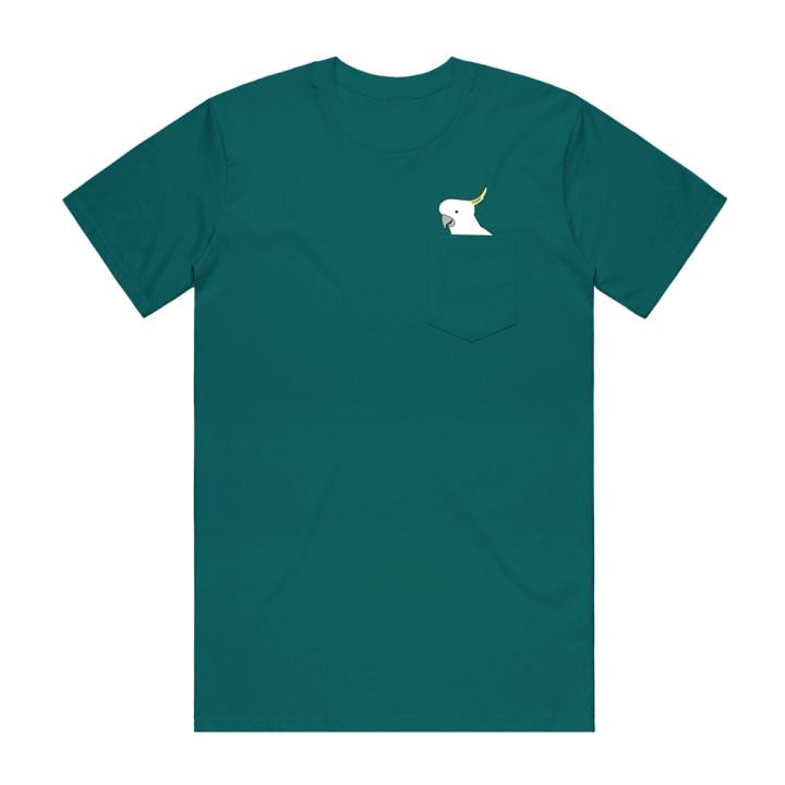Cocky Pocket Green Custom Tshirt