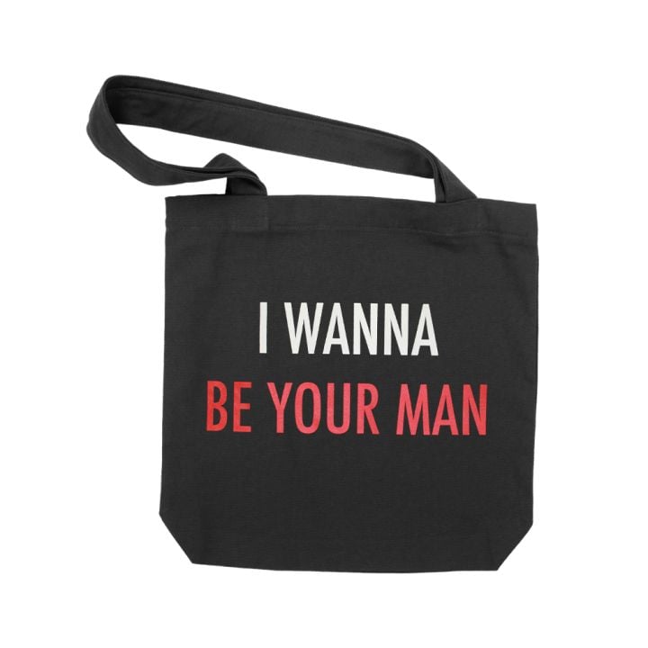 I Wanna Be Your Man Black Tote Bag