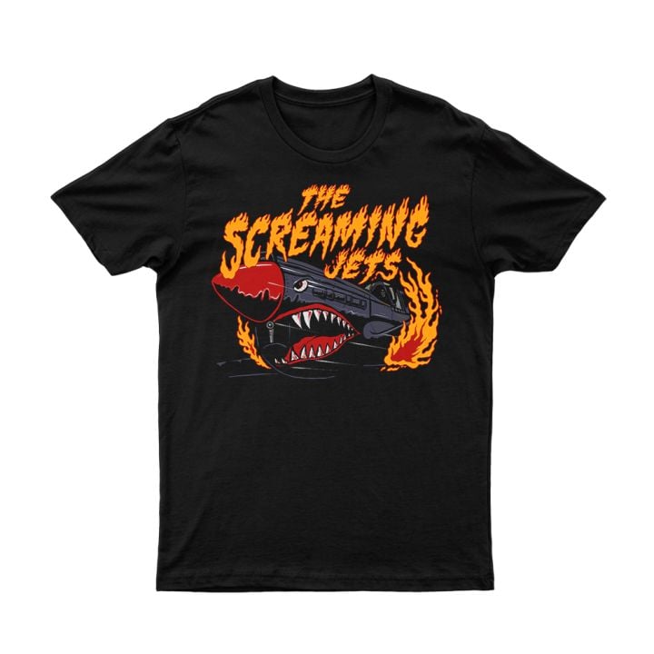 Flaming Jet Black Tshirt