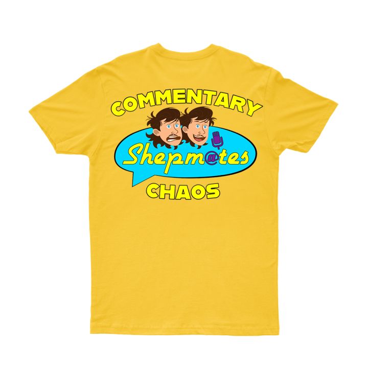 COMMENTARY CHAOS YELLOW TSHIRT