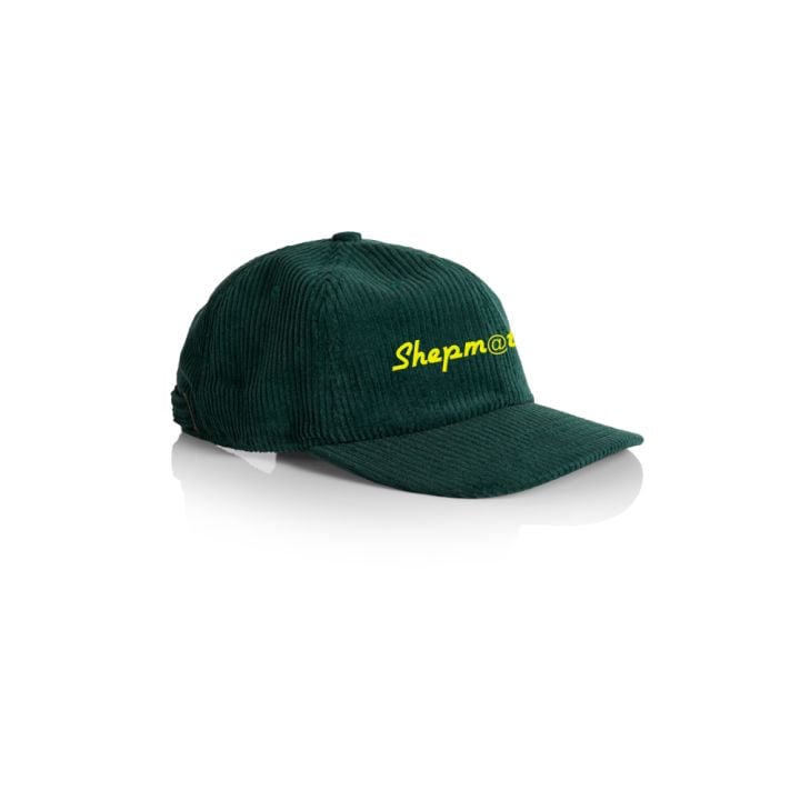 GREEN CORDUROY CAP