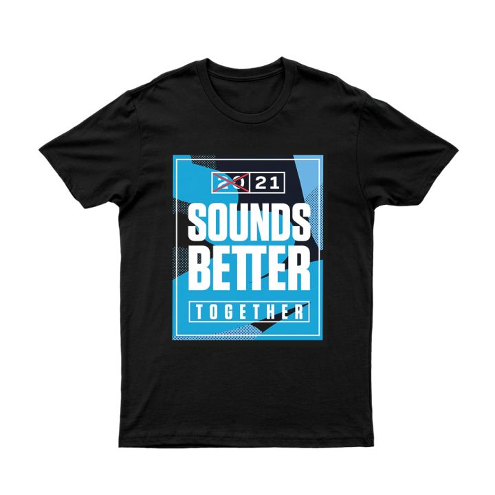Sounds Better Together Black Event Tshirt