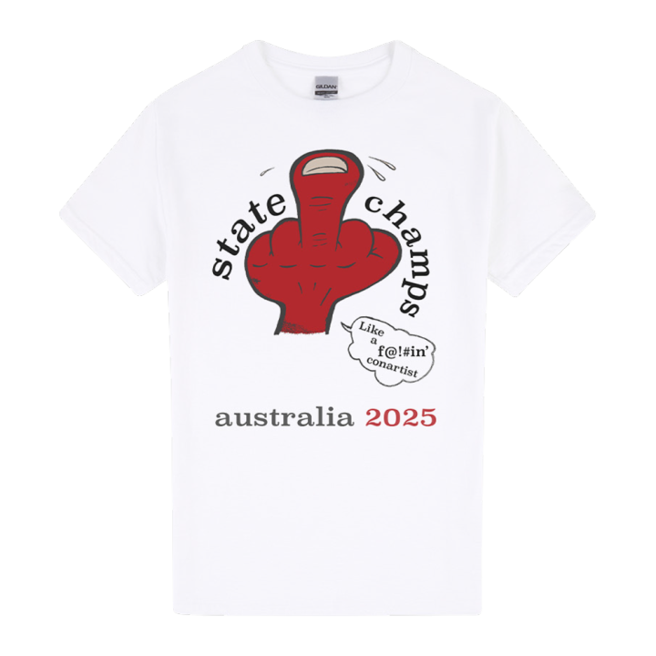 Middle Finger White Tshirt