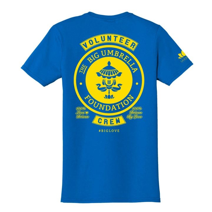 Yellow Logo Blue Tshirt