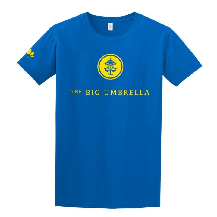 Yellow Logo Blue Tshirt