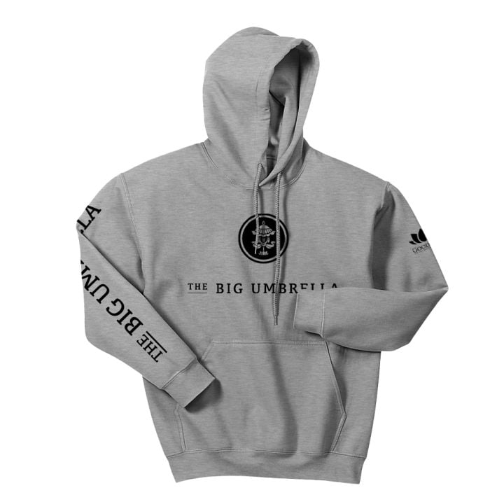 Black Logo Grey Hoodie