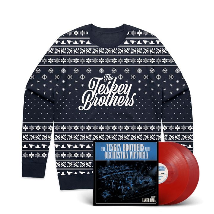 Blue Xmas Sweater/The Teskey Brothers with Orchestra Victoria - Live at Hamer Hall 2LP Red Vinyl Bundle