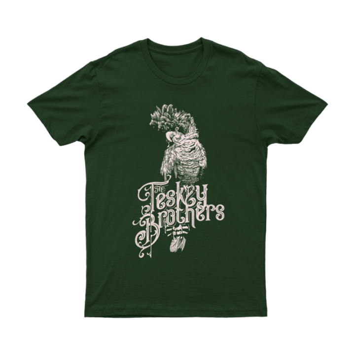 Cockatoo Forest Green Tshirt