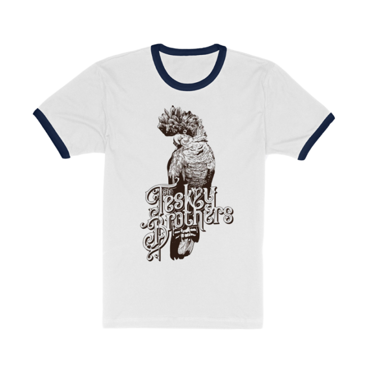 Cockatoo Ringer Tee (White/Navy)