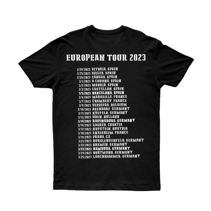 High Price Deed European Tour Black Tshirt