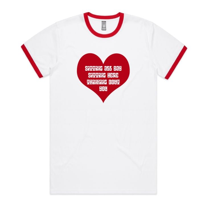 SMILES DONT LIE - VALENTINES DAY WHITE MENS TEE