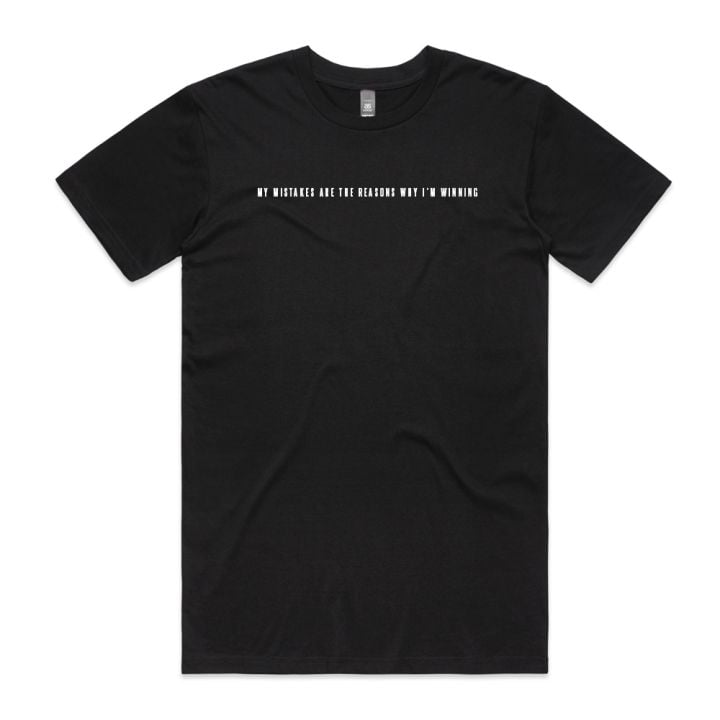 Mistake Lyric tee with small TUKA logo (Multiple Colors Available)