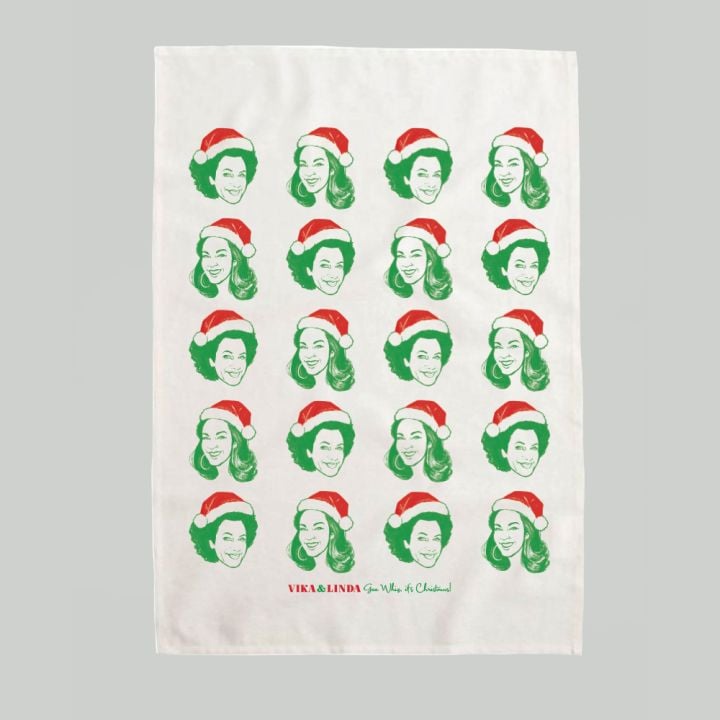 Christmas Portrait Tea Towel