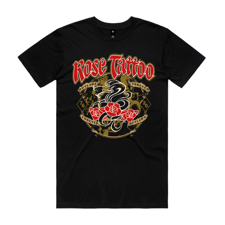 50 Years Crest Black Tshirt