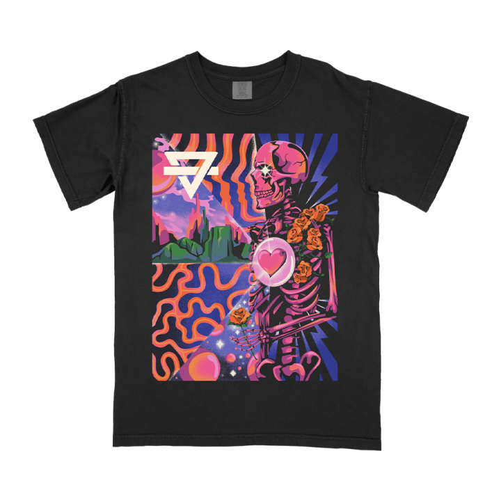 Skeleton Tour Black Tshirt