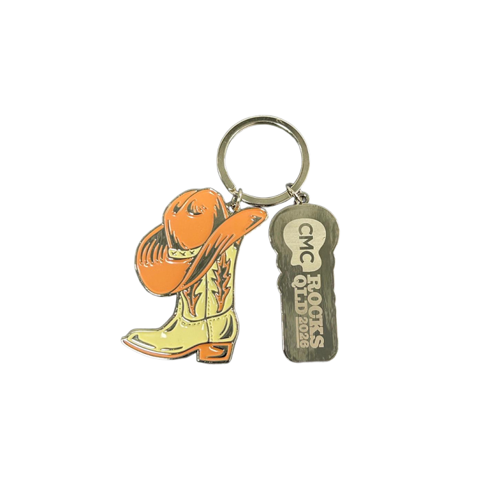 Boots and Hat Keychain 2026