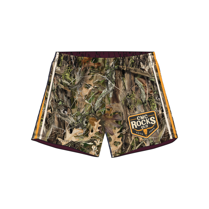 Camo Crest Footy Shorts