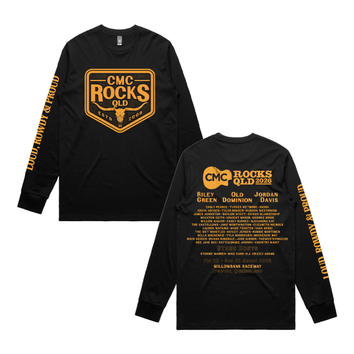 CMC 2026 Crest Unisex Black Longsleeve Tshirt