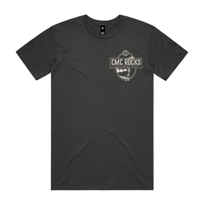 CMC Rocks Hotel Unisex Coal Tshirt