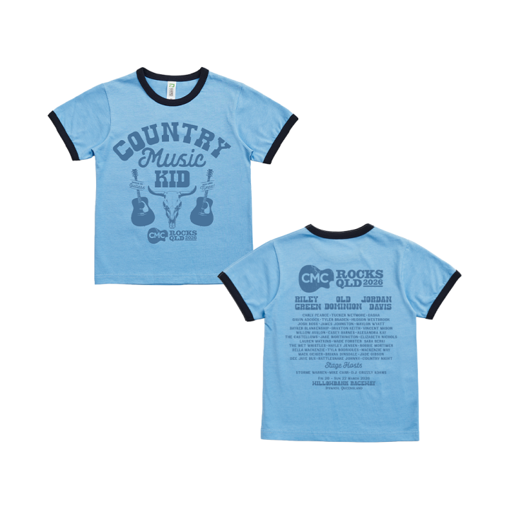 Country Music Kid Blue/Navy Ringer